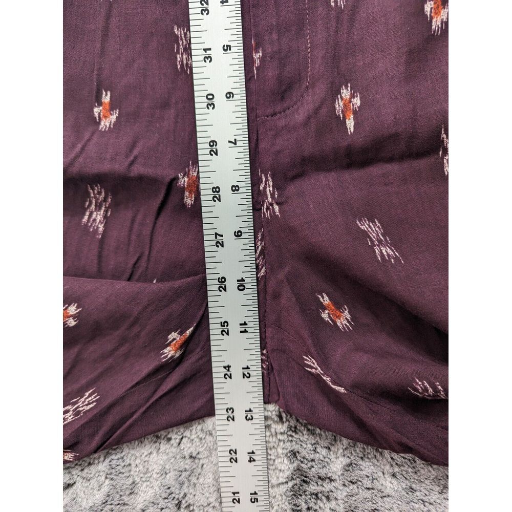 Madewell 1937 Pleated Tapered Leg Pants Women's Size 4 Purple - Picture 7 of 14